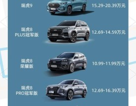 奇瑞油电混合动力汽车报价图／奇瑞油电混合汽车价格表