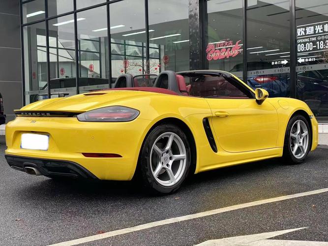 保时捷718黄色,保时捷718黄色报价